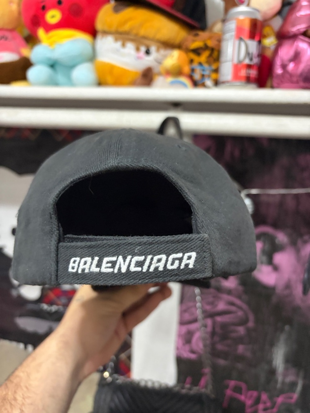 Balenciaga Black Embroidered "Need For Speed" Logo Cap - Picture 3 of 4